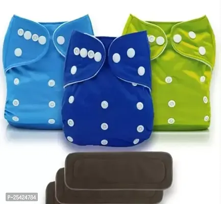 Baby Cloth diaper ( Pack Of 3 ) With Insert Pad