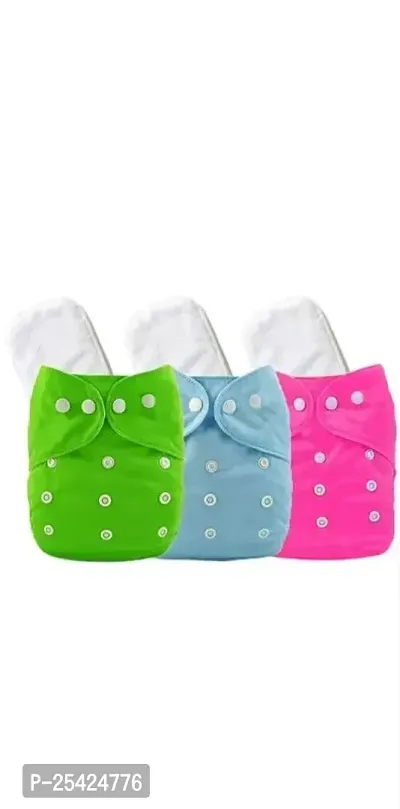 Ziifox Washable Baby Diaper Premium Cloth Diaper Reusable Diaper, Washable Diaper, Adjustable Size, Waterproof
