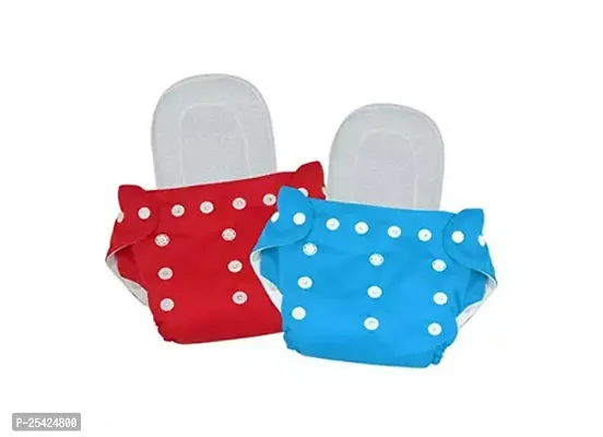 Baby Cloth Diaper ( Pack Of 2 ) With White Insert Pad-thumb0