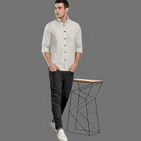 CLOSWIF Green Cotton Blend Checked Long Sleeves Casual Shirts For Men-thumb2