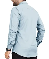 Classic Cotton Blend Solid Casual Shirt for Men-thumb1