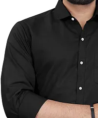 Classic Cotton Blend Solid Casual Shirt for Men-thumb2