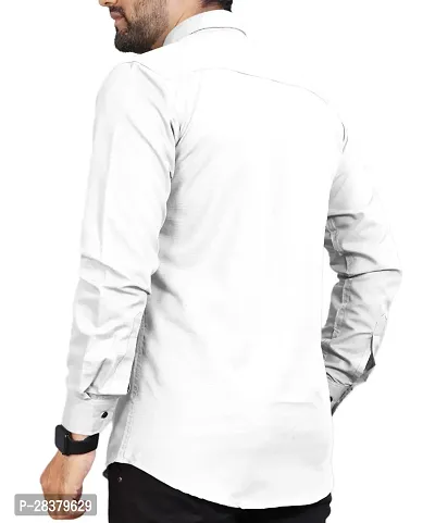 Classic Cotton Blend Solid Casual Shirt for Men-thumb2
