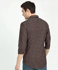 Trendy Cotton Blend Checked Casual Shirt For Men-thumb3