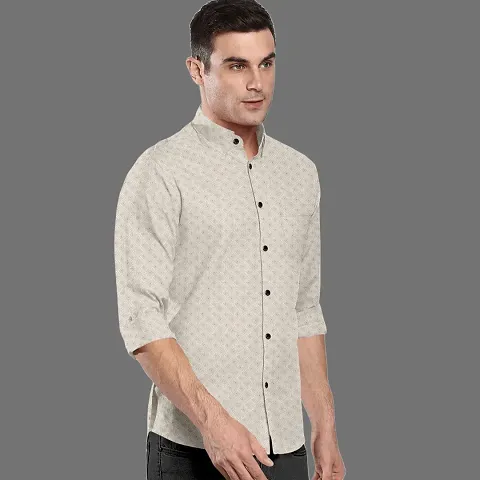 Comfortable Cotton Blend Long Sleeves Casual Shirt 