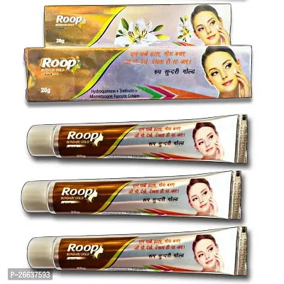 WHITENING ACNE REMOVER AND ANTI AGEING CREAM ROOP SUNDARI DAY AND NIGHT CREAM 20gram*3  ( PACK OF 3) 100% RESULT-thumb0