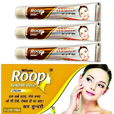 WHITENING ACNE REMOVER AND ANTI AGEING CREAM ROOP SUNDARI DAY AND NIGHT CREAM 20gram*3  ( PACK OF 3) 100% RESULT-thumb0