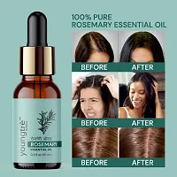 Youngtre Rosemary Essential Oil 100% Pure for Increasing Healthy shiny Hair Re-growth  Reduce Dandruff, Hair Fall- 10ml Essential Oils-thumb3