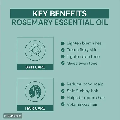 Youngtre By Nature Rosemary Essential Oil 10ML For Anti Hair Fall , Hair Fall Control .-thumb5