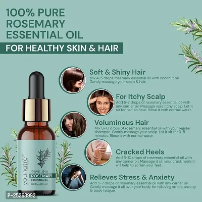 Youngtre By Nature Rosemary Hair Oil for Hair Regrowth, Hair Fall Control and Hair Nourishment Pure  Natural Hair-thumb3