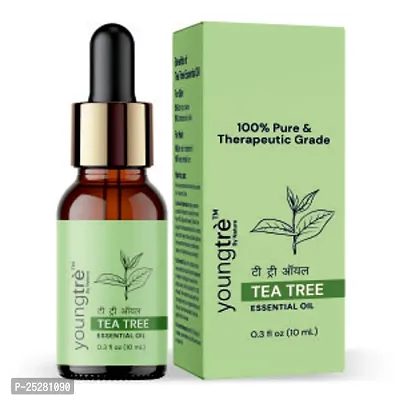 Youngtre By nature Tea tree Essential Oil 10ML Pure for Soft Clear Healthy Glow Skin  Reduce Dark Spots-thumb0