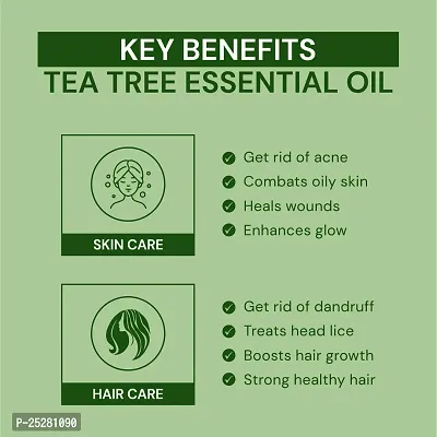 Youngtre By nature Tea tree Essential Oil 10ML Pure for Soft Clear Healthy Glow Skin  Reduce Dark Spots-thumb4