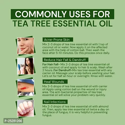 Youngtre By Nature Tea Tree Essential Oil 100% Pure  for Skin Acne,Pimple, Face, Hair-10ml-thumb4