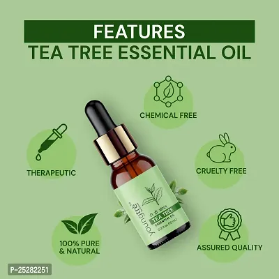 Youngtre By Nature 100% Pure Australian Tea Tree Oil Pure For Anti Acne  Glowing Skin Hair Oil (10 ml)-thumb4