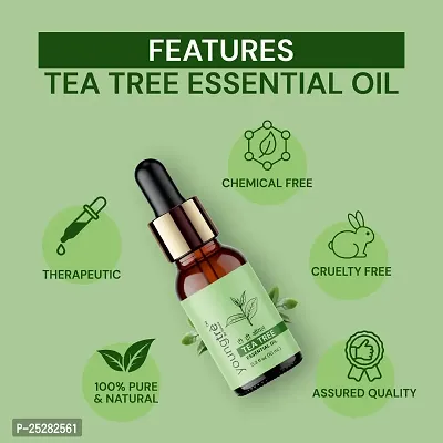 Youngtre By Nature  Tea Tree Essential Oil for Skin, Hair, Face, Acne Care, Dandruff  Fungal Infection .-thumb2