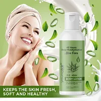 Youngtre Aloe Vera Body Lotion 300 ML Deep Daily Nourishing Body Milk for Soft Smoothing Healthy Skin 48Hrs Moisturization Reduces Dry Skin Winter Care Body Lotion Non-Sticky All Types of Skin-100ML-thumb4