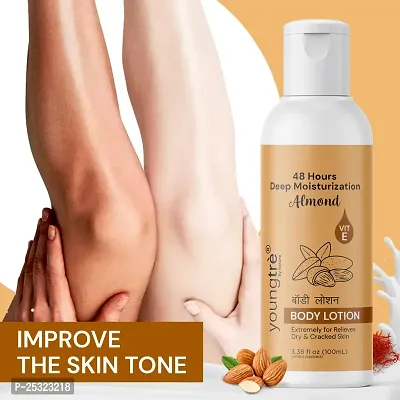 Youngtre By Nature Almond Body Lotion For Glowing Your Body 100 ml