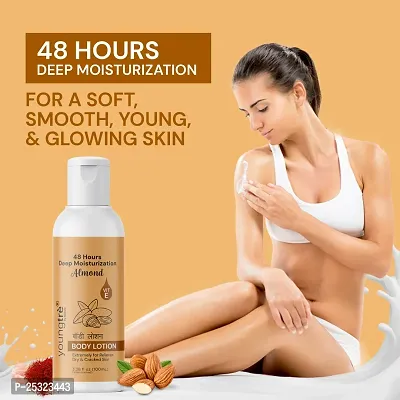 Youngtre  By Nature Almond Body Lotion Skin Protection ,Skin Moisturizing Body Fairness Lotion Men  Women 100 ml-thumb4