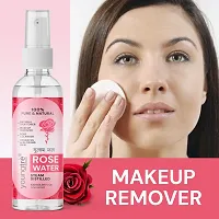 Youngtre Rose Pure Organic  Natural Water | For Face  Skin | Makeup Remover Toner  Mist | For Glowing  Natural Skin | Pack Of 1-thumb2