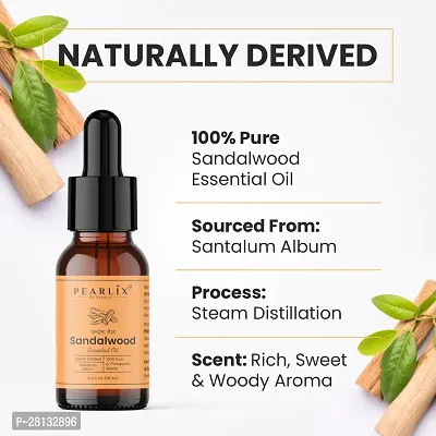 PEARLIX Be Natural Sandalwood Pure Essential Oil 100% Organic  Natural| 10ML. Essential Oil| Used In Skin, Body, Aromatherapy  Personal Health| Pack Of 2-thumb5