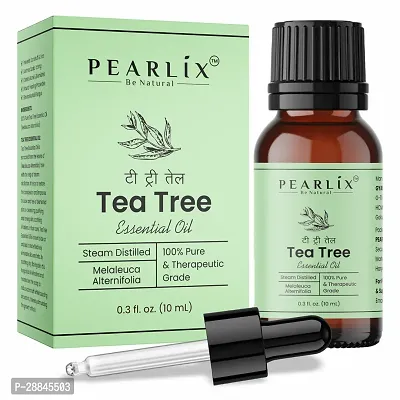 PEARLIX Pure Tea Tree Essential Oil | 10ml | For All Purpose Cleaner  Soothe Skin Infection-thumb0