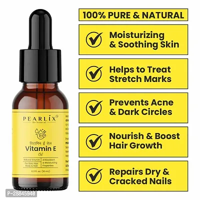 Vitamin E Oil 100% Pure  Natural 10ml For Silky  Shining Hair