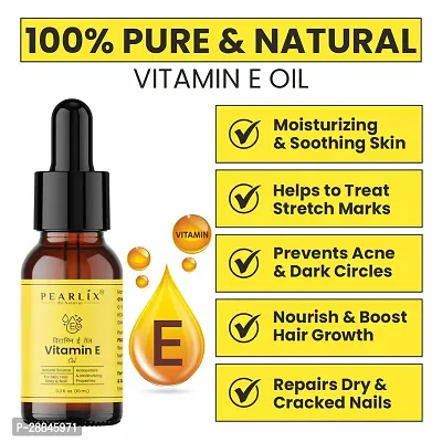 Pure Vitamin E Oil 100% Pure, 10ml For Heal Wound  Hair Growth