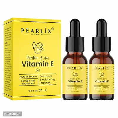 Vitamin E Oil | Pure  Natural, 10ml, Pack Of 2 For Open Pore Skin  Shining Hair-thumb0