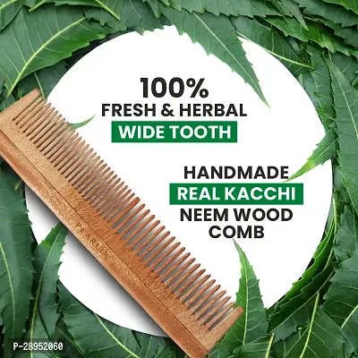 Handcrafted Neem Wooden Comb-thumb4