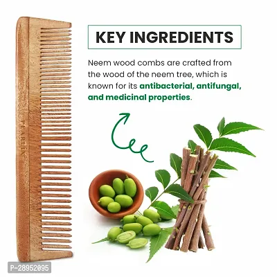 Handcrafted Neem Wooden Comb-thumb4