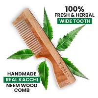 Handcrafted Neem Wooden Comb-thumb3