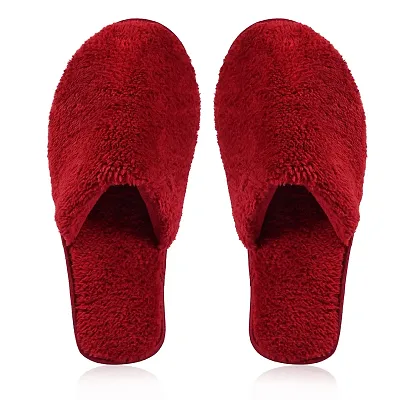 Women's Fuzzy Fluffy Furry Fur Slippers Flip Flop Winter Warm Cozy