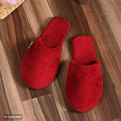 Womens red slippers hot sale