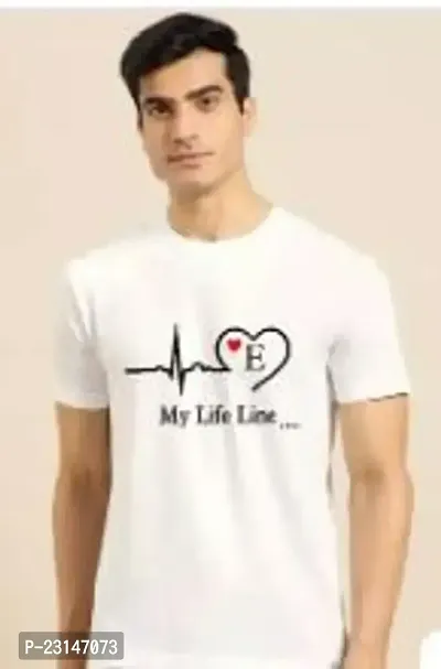 Trendy White Cotton Printed Tees For Men