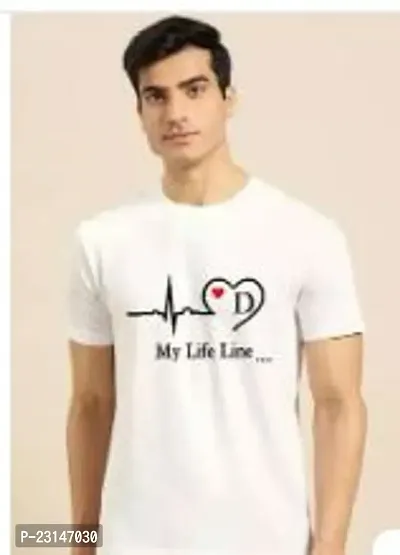 Trendy White Cotton Printed Tees For Men