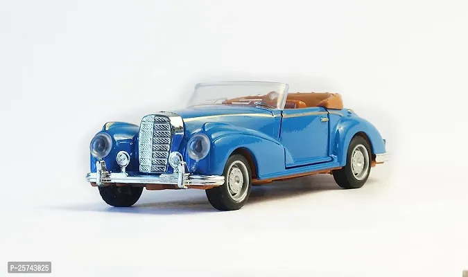 Pie Toys Die-Cast Classic Vintage Cars 1:32 Scale Openable Door Pull Back Alloy Metal Toy Car For Kids-thumb0