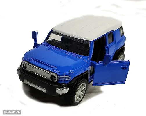 Pie Toys Toyata Fj Die-Cast Alloy Metal Realistic Design Pull Back Toy Car With Openable Door For Kids-thumb0