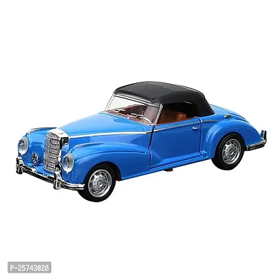 Pie Toys Die-Cast Classic Vintage Cars 1:32 Scale Openable Door Pull Back Alloy Metal Toy Car For Kids-thumb0