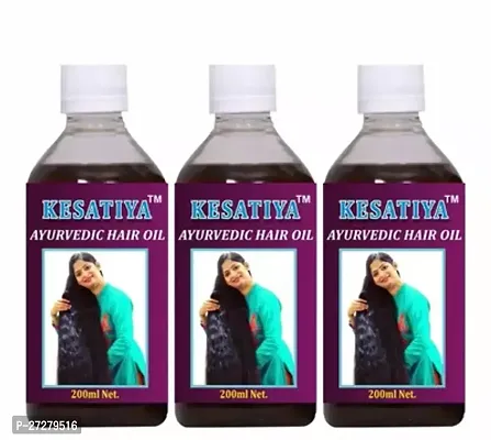 Kasatiya Ayurvedic Hair Oil- 200 ml Each , Pack Of 3