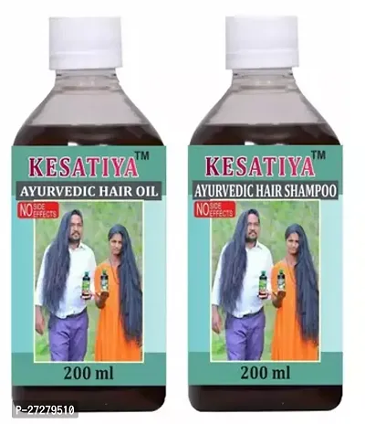 Kasatiya Ayurvedic Hair Shampoo And Hair Oil- 200 ml Each , Pack Of 2