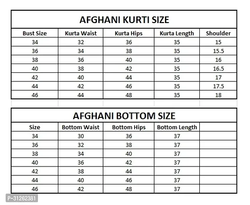 Stylish Pretty Afghani Kurti Pant Set for Women-thumb4