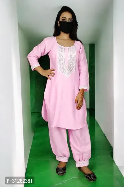 Stylish Pretty Afghani Kurti Pant Set for Women-thumb0