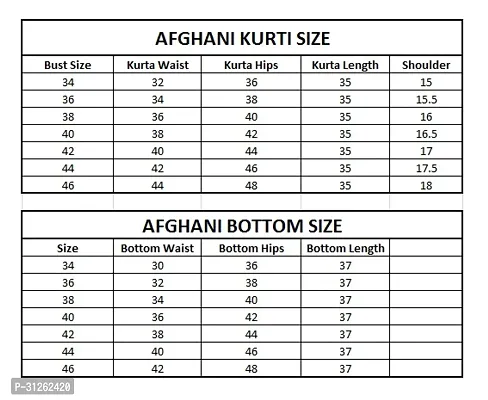 Stylish Pretty Afghani Kurti Pant Set for Women-thumb5