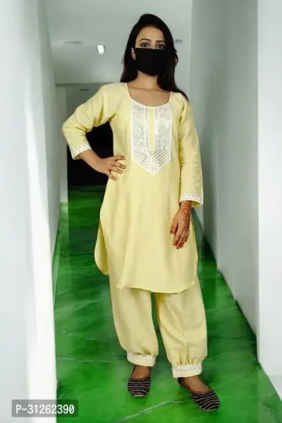 Stylish Pretty Afghani Kurti Pant Set for Women