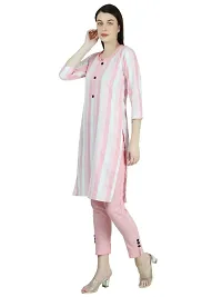 Classic Khadi Cotton Printed Kurta Bottom Set for Women-thumb1