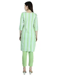 Classic Khadi Cotton Printed Kurta Bottom Set for Women-thumb3