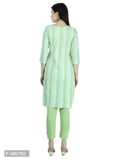 Classic Khadi Cotton Printed Kurta Bottom Set for Women-thumb4