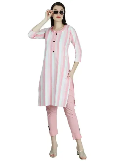 Women Straight Fit Cotton Leheriya Printed Kurta Set with Trouser Pant and  Dupatta – Mirchi Fashion