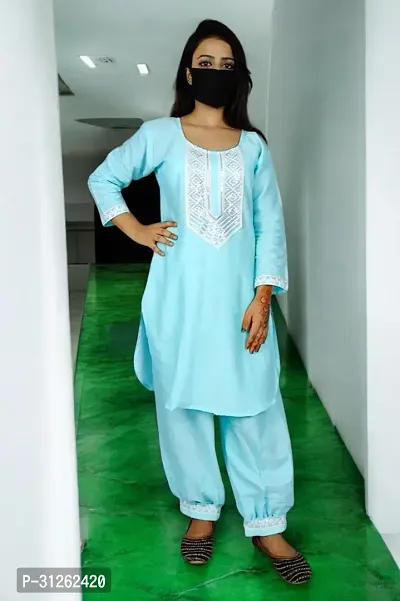 Stylish Pretty Afghani Kurti Pant Set for Women