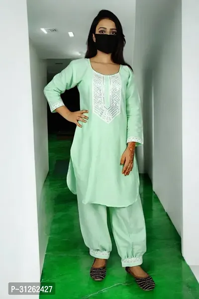 Stylish Pretty Afghani Kurti Pant Set for Women